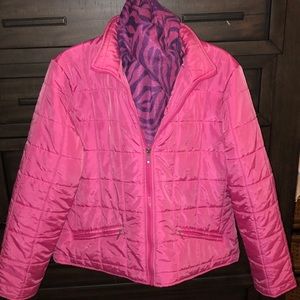 Size L Susan Bristol quilted pink jacket